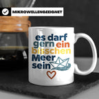 Meer Tasse mit Spruch Es darf gern ein bisschen Meer sein |  – Weiß [farbe:weiß]