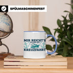 Kreuzfahrt Tasse "Mir reicht's ich geh auf Kreuzfahrt" lusti – Blau [farbe:blau]