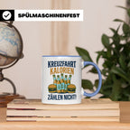 Kreuzfahrt Kalorien zählen nicht Tasse lustiger Spruch Schif – Blau [farbe:blau]