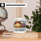 Taxiteller Tasse mit Spruch Gott schütze den Taxiteller. Lus – Weiß [farbe:weiß]