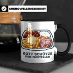 Taxiteller Tasse mit Spruch Gott schütze den Taxiteller. Lus – Schwarz [farbe:schwarz]