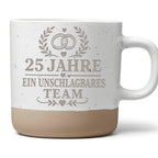 Silberhochzeit Tasse 25 Jahre ein unschlagbares Team - Geschenk zum Ho – Bild 1