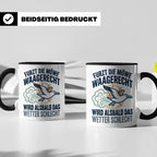Möwe furzt waagerecht Tasse | Lustiger Spruch für Norddeutsc – Schwarz [farbe:schwarz]