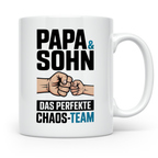 Papa & Sohn Tasse - Das Perfekte Chaos Team - Vater Sohn Ges – Weiß [farbe:weiß]