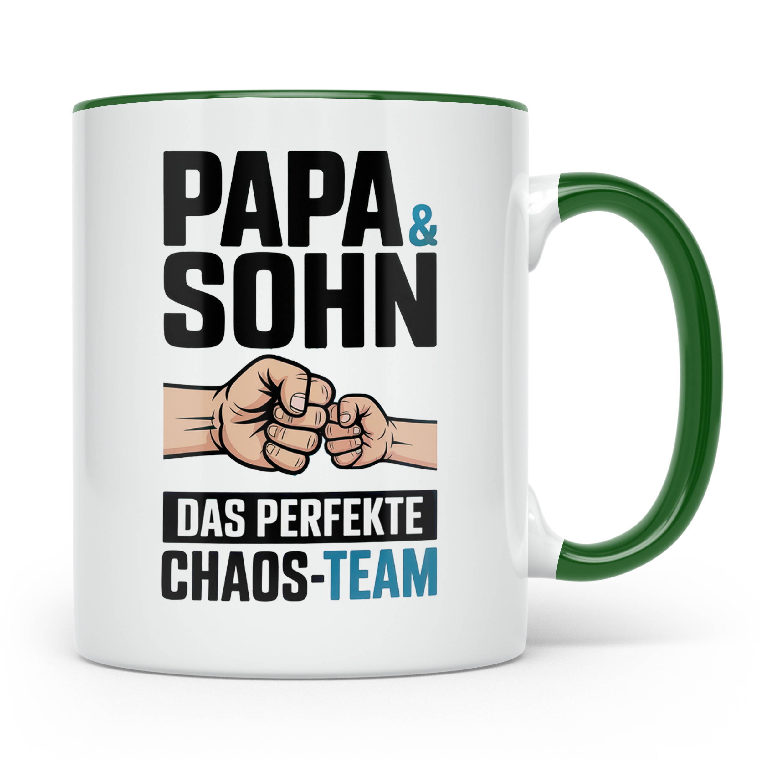 Papa & Sohn Tasse - Das Perfekte Chaos Team - Vater Sohn Ges – Grün [farbe:grün]