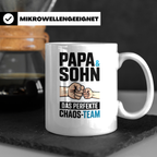 Papa & Sohn Tasse - Das Perfekte Chaos Team - Vater Sohn Ges – Weiß [farbe:weiß]