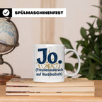 Norddeutschland Tasse Jo Freudenausbruch auf Norddeutsch | L – Weiß [farbe:weiß]