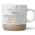 Stockschütze mit Leib und Seele Tasse - Geschenk für Eisstockschützen  – Bild 1
