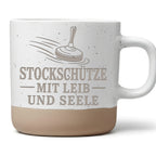Stockschütze mit Leib und Seele Tasse - Geschenk für Eisstockschützen  – Bild 1