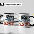 Eat Italian Drive German Marry Swedish Tasse, lustiger Spruc – Schwarz [farbe:schwarz]