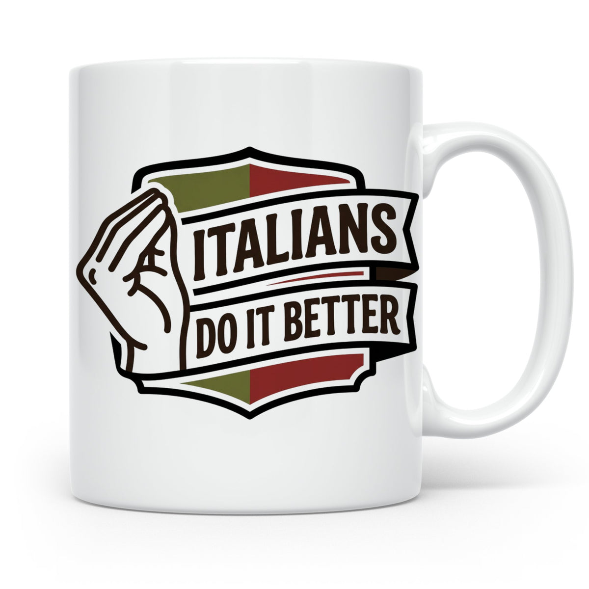 Italiener Tasse Italians Do It Better, lustiger Spruch, Ital – Weiß [farbe:weiß]