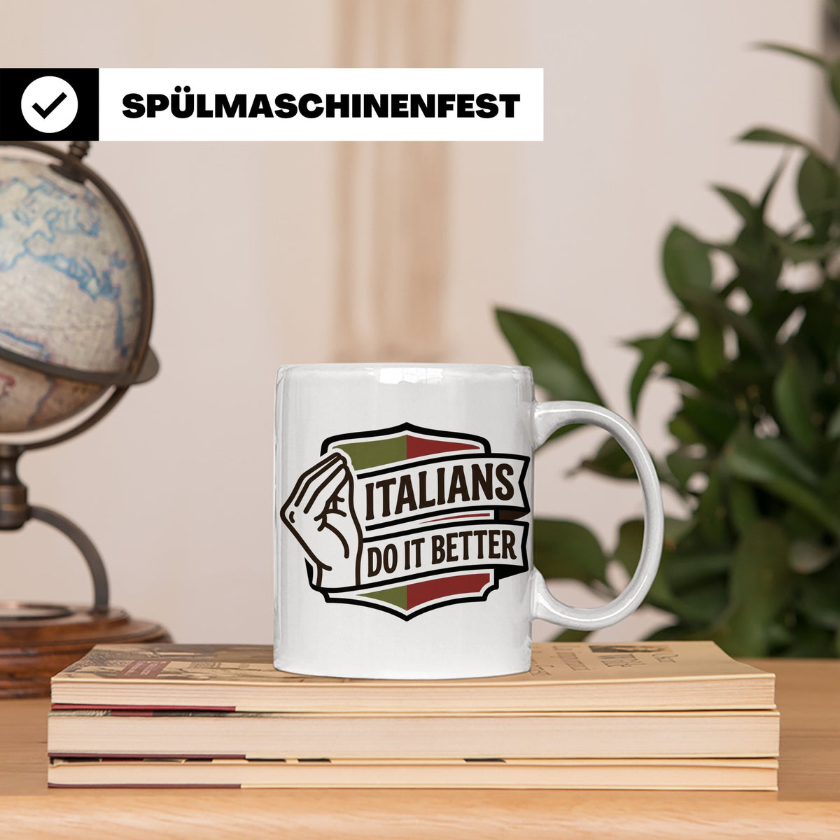 Italiener Tasse Italians Do It Better, lustiger Spruch, Ital – Weiß [farbe:weiß]