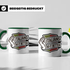 Italiener Tasse Italians Do It Better, lustiger Spruch, Ital – Grün [farbe:grün]