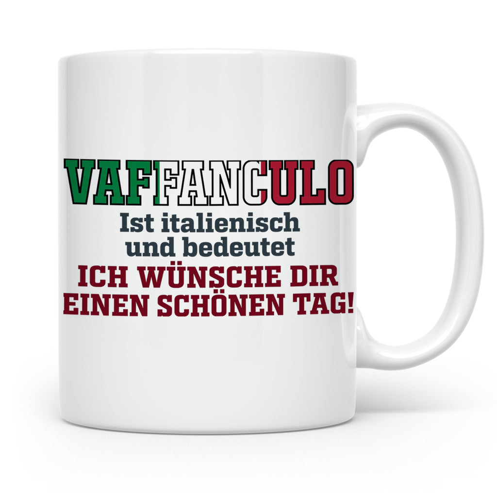Vaffanculo Tasse Italienischer Spruch, Lustiges Büro Geschen – Weiß [farbe:weiß]