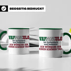 Vaffanculo Tasse Italienischer Spruch, Lustiges Büro Geschen – Grün [farbe:grün]