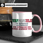 Vaffanculo Tasse Italienischer Spruch, Lustiges Büro Geschen – Rosa [farbe:rosa]