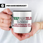 Vaffanculo Tasse Italienischer Spruch, Lustiges Büro Geschen – Schwarz [farbe:schwarz]