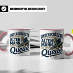 Alter Mann mit Queue Tasse für Billardspieler, lustiger Spru – Rosa [farbe:rosa]