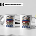 Russland Tasse I Just Need To Go To Russia Kaffeetasse Lusti – Weiß [farbe:weiß]