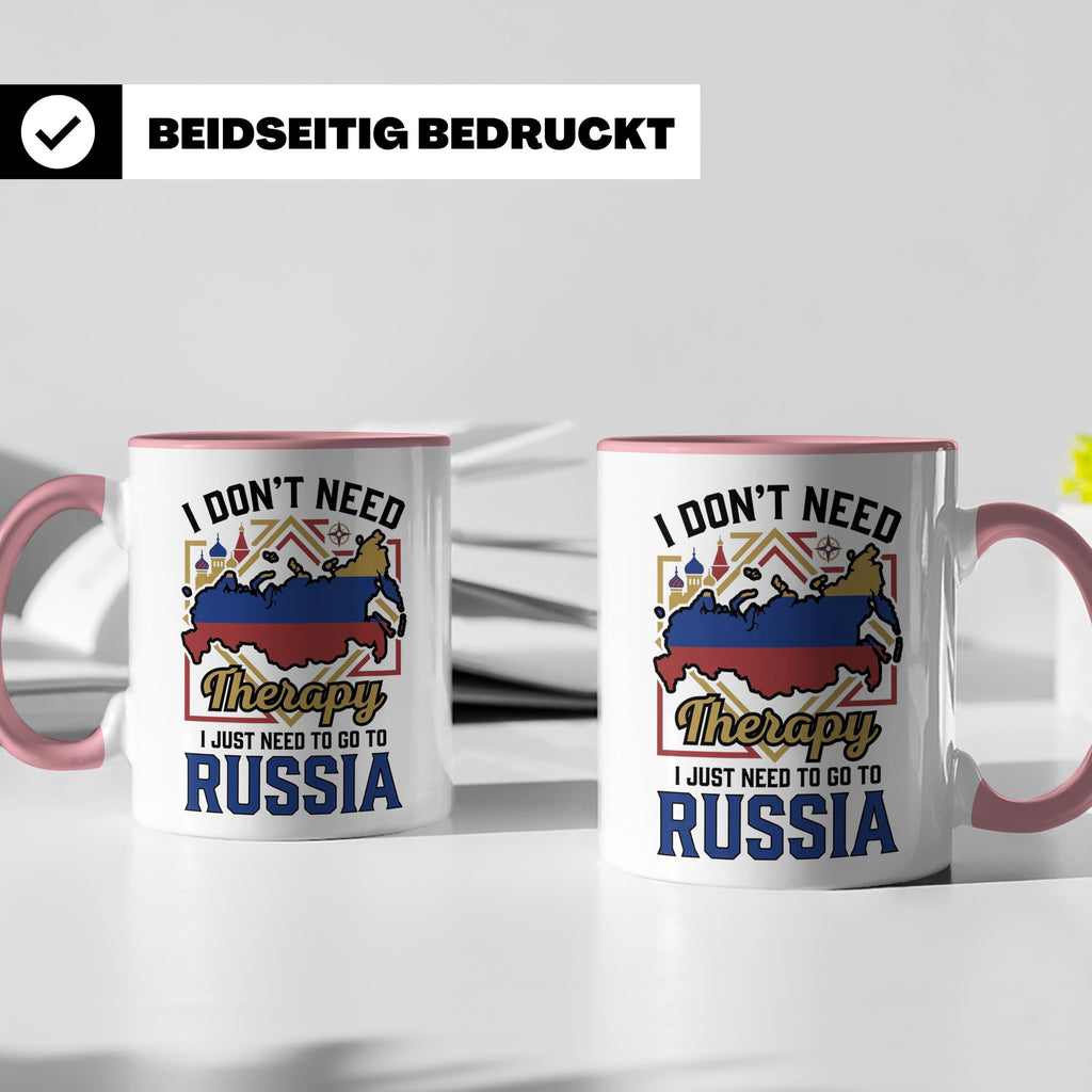 Russland Tasse I Just Need To Go To Russia Kaffeetasse Lusti – Rosa [farbe:rosa]