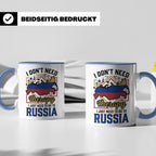 Russland Tasse I Just Need To Go To Russia Kaffeetasse Lusti – Blau [farbe:blau]