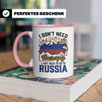 Russland Tasse I Just Need To Go To Russia Kaffeetasse Lusti – Rosa [farbe:rosa]