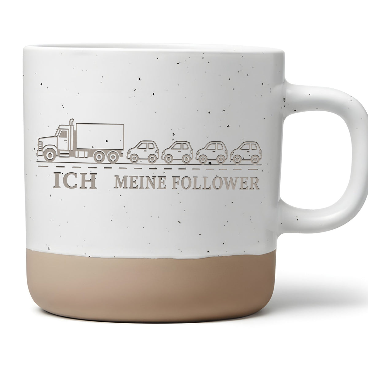 LKW Tasse Ich und meine Follower - Lustiges Geschenk für Fernfahrer, T – Bild 1