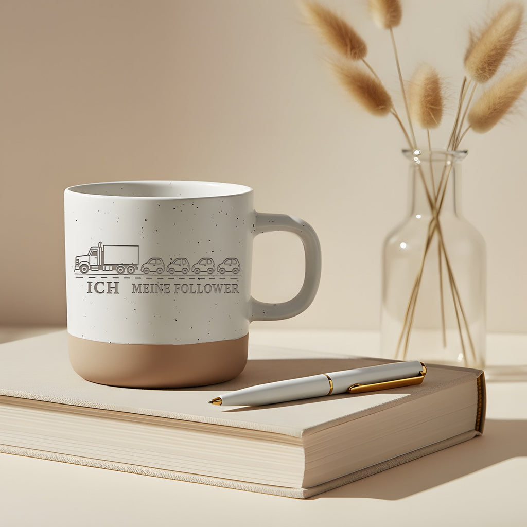 LKW Tasse Ich und meine Follower - Lustiges Geschenk für Fernfahrer, T – Bild 5