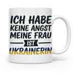 Ukrainerin Frau Tasse mit Spruch Keine Angst. Lustiges Gesch – Weiß [farbe:weiß]