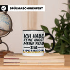 Ukrainerin Frau Tasse mit Spruch Keine Angst. Lustiges Gesch – Schwarz [farbe:schwarz]