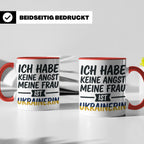 Ukrainerin Frau Tasse mit Spruch Keine Angst. Lustiges Gesch – Rot [farbe:rot]