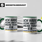 Ukrainerin Frau Tasse mit Spruch Keine Angst. Lustiges Gesch – Grün [farbe:grün]