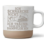 Eisenbahn Tasse Schnarche nicht träume dass ich eine Dampflok bin - Ge – Bild 1