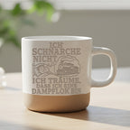 Eisenbahn Tasse Schnarche nicht träume dass ich eine Dampflok bin - Ge – Bild 6
