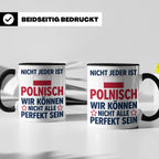 Polen Tasse lustig mit Spruch Nicht jeder ist Polnisch | Ges – Schwarz [farbe:schwarz]