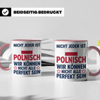 Polen Tasse lustig mit Spruch Nicht jeder ist Polnisch | Ges – Rosa [farbe:rosa]
