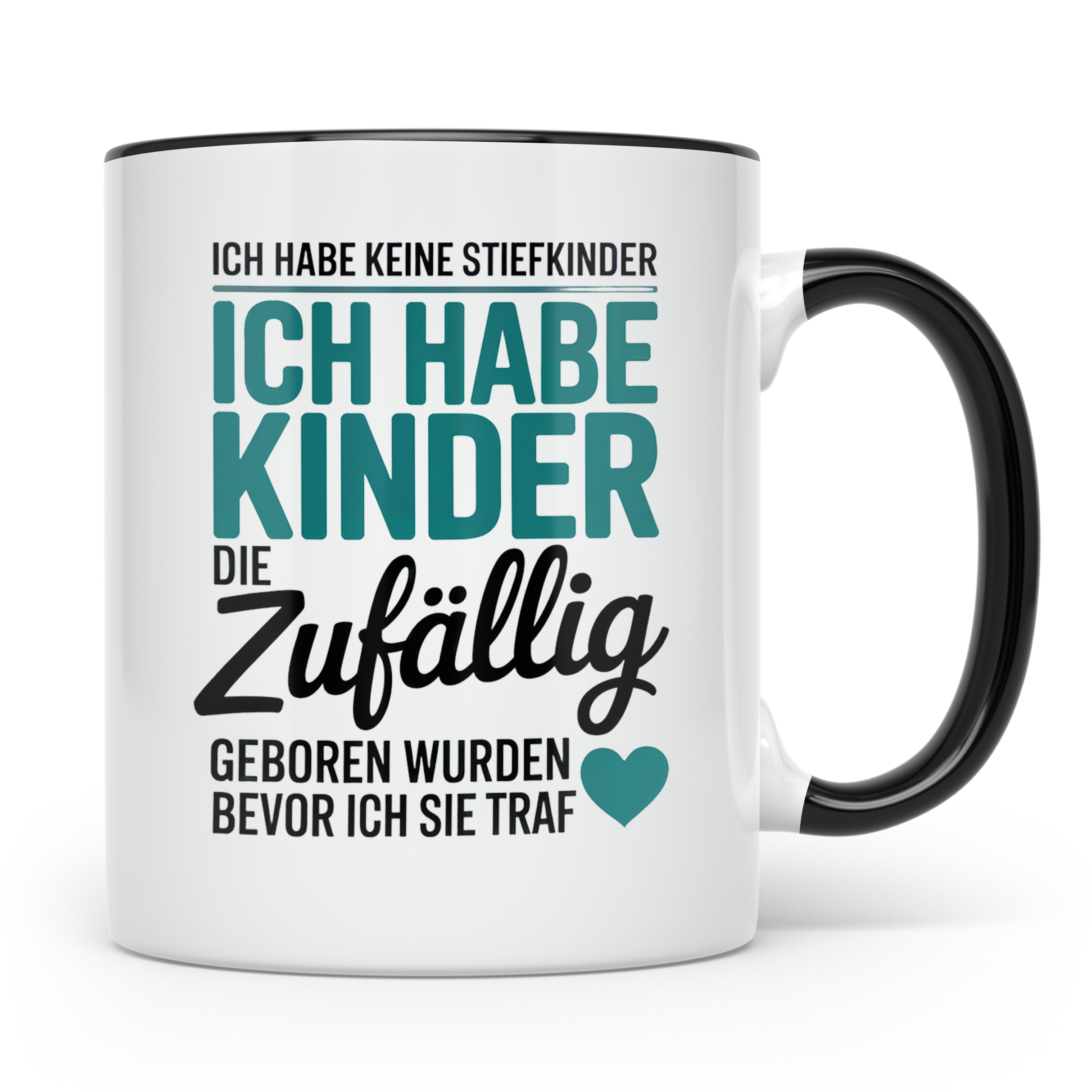 Bonusmama Tasse - Patchwork Familie Geschenk - Adoptivmutter – Schwarz [farbe:schwarz]
