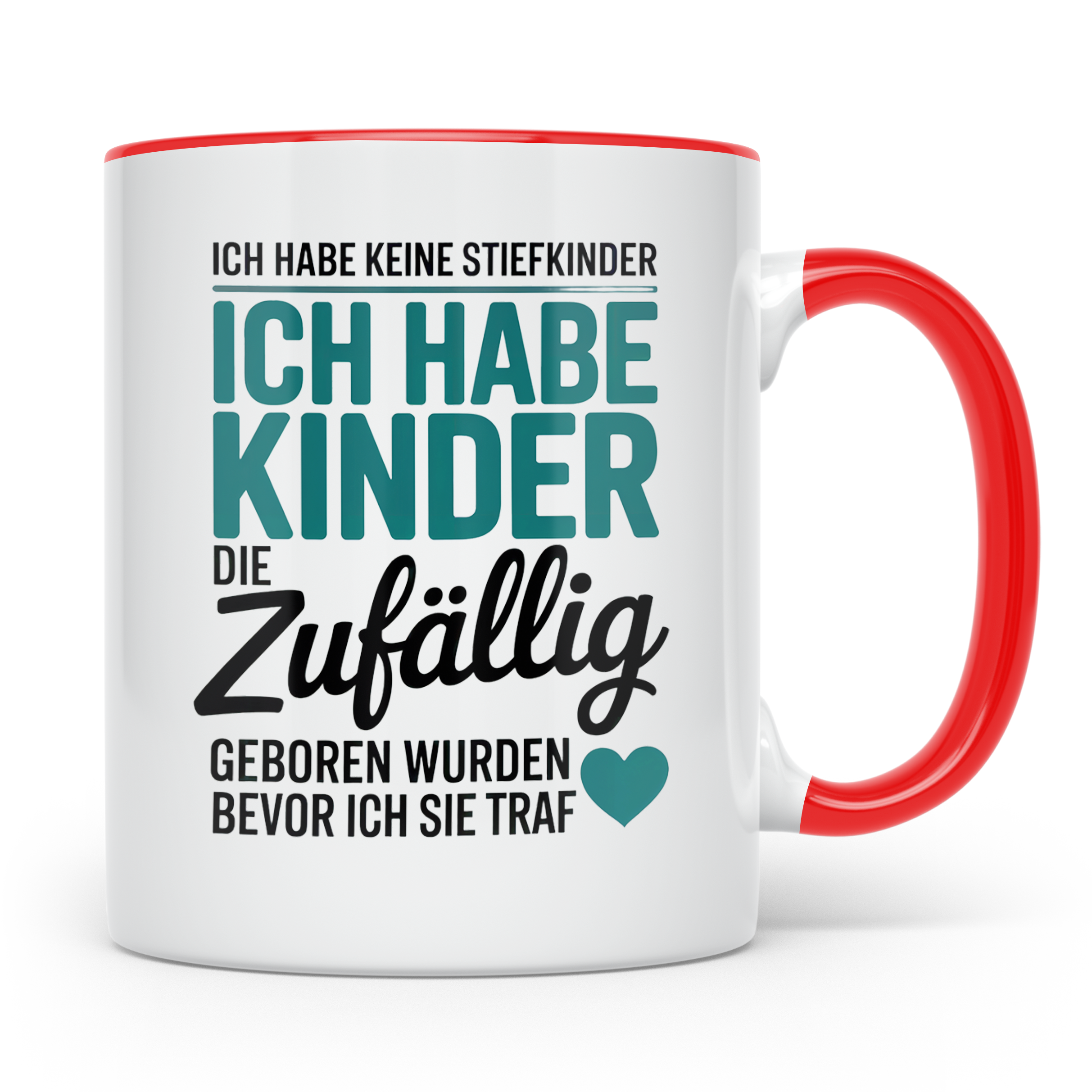 Bonusmama Tasse - Patchwork Familie Geschenk - Adoptivmutter – Rot [farbe:rot]