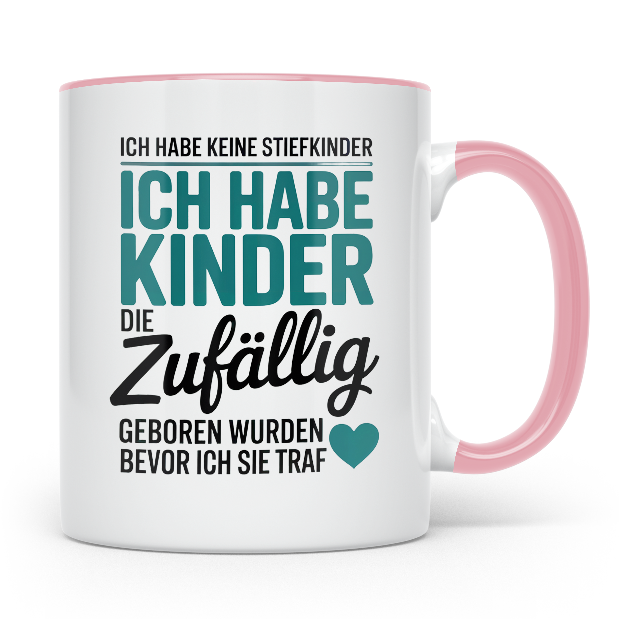 Bonusmama Tasse - Patchwork Familie Geschenk - Adoptivmutter – Rosa [farbe:rosa]