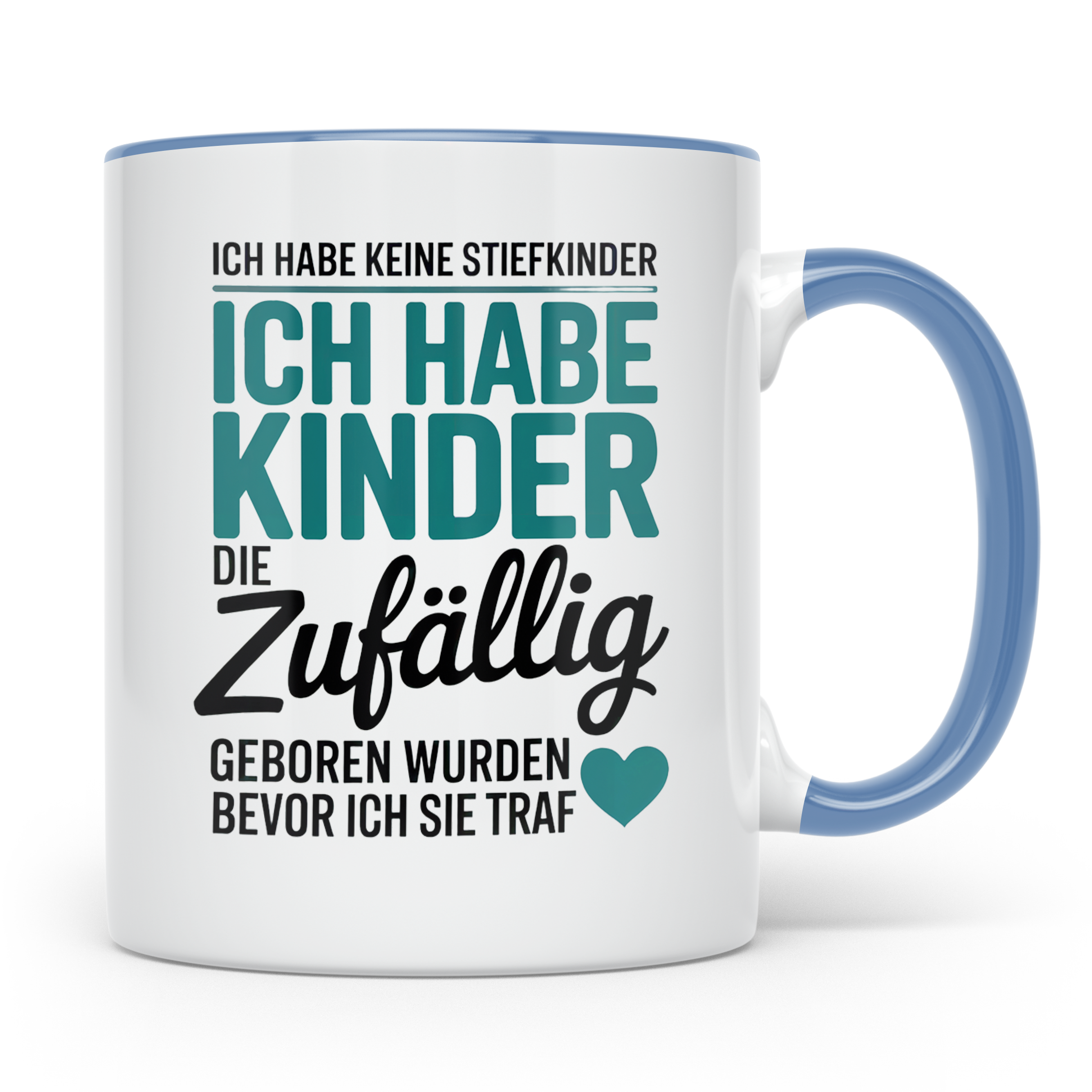 Bonusmama Tasse - Patchwork Familie Geschenk - Adoptivmutter – Blau [farbe:blau]
