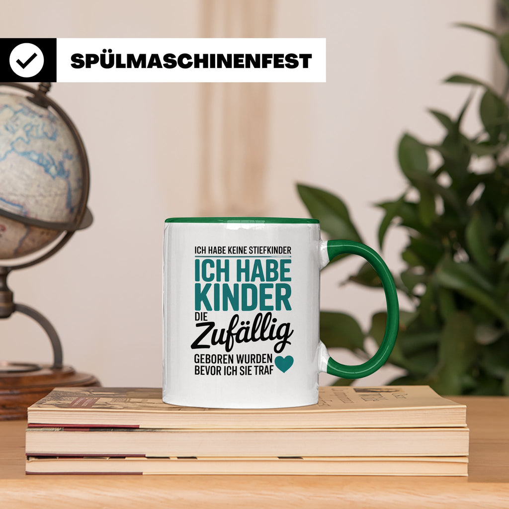 Bonusmama Tasse - Patchwork Familie Geschenk - Adoptivmutter – Grün [farbe:grün]