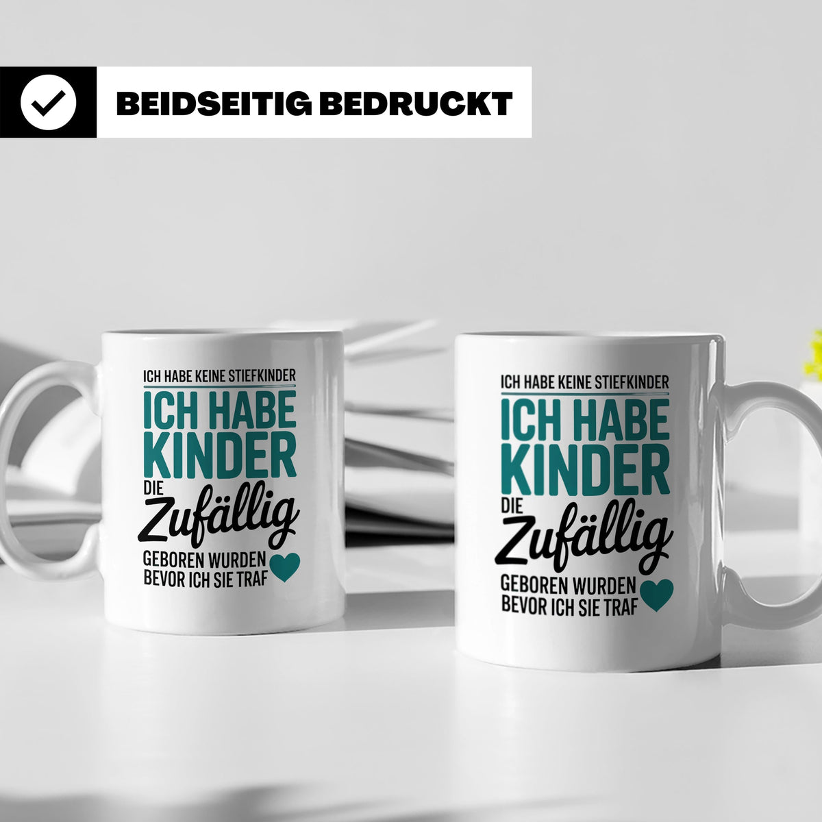 Bonusmama Tasse - Patchwork Familie Geschenk - Adoptivmutter – Weiß [farbe:weiß]