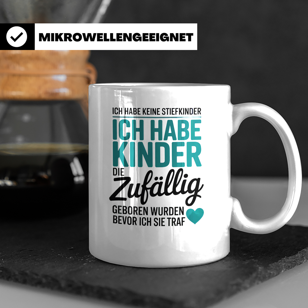 Bonusmama Tasse - Patchwork Familie Geschenk - Adoptivmutter – Weiß [farbe:weiß]