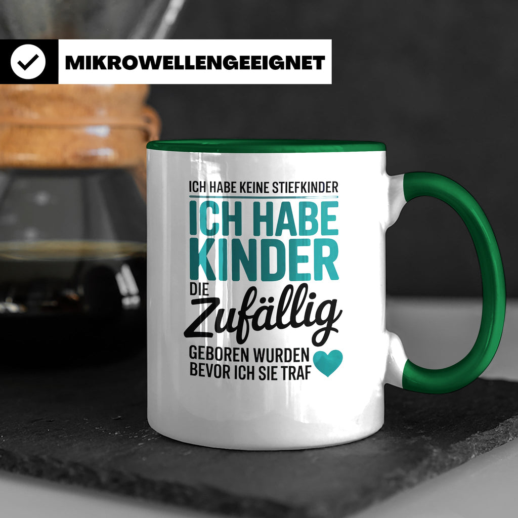Bonusmama Tasse - Patchwork Familie Geschenk - Adoptivmutter – Grün [farbe:grün]