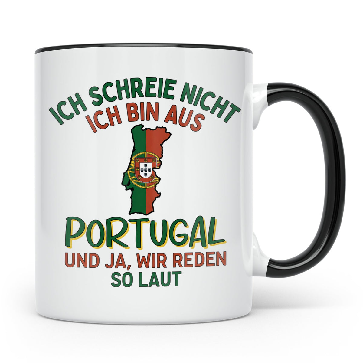 Portugal Tasse Ich schreie nicht lustiger Spruch für Portugi – Schwarz [farbe:schwarz]