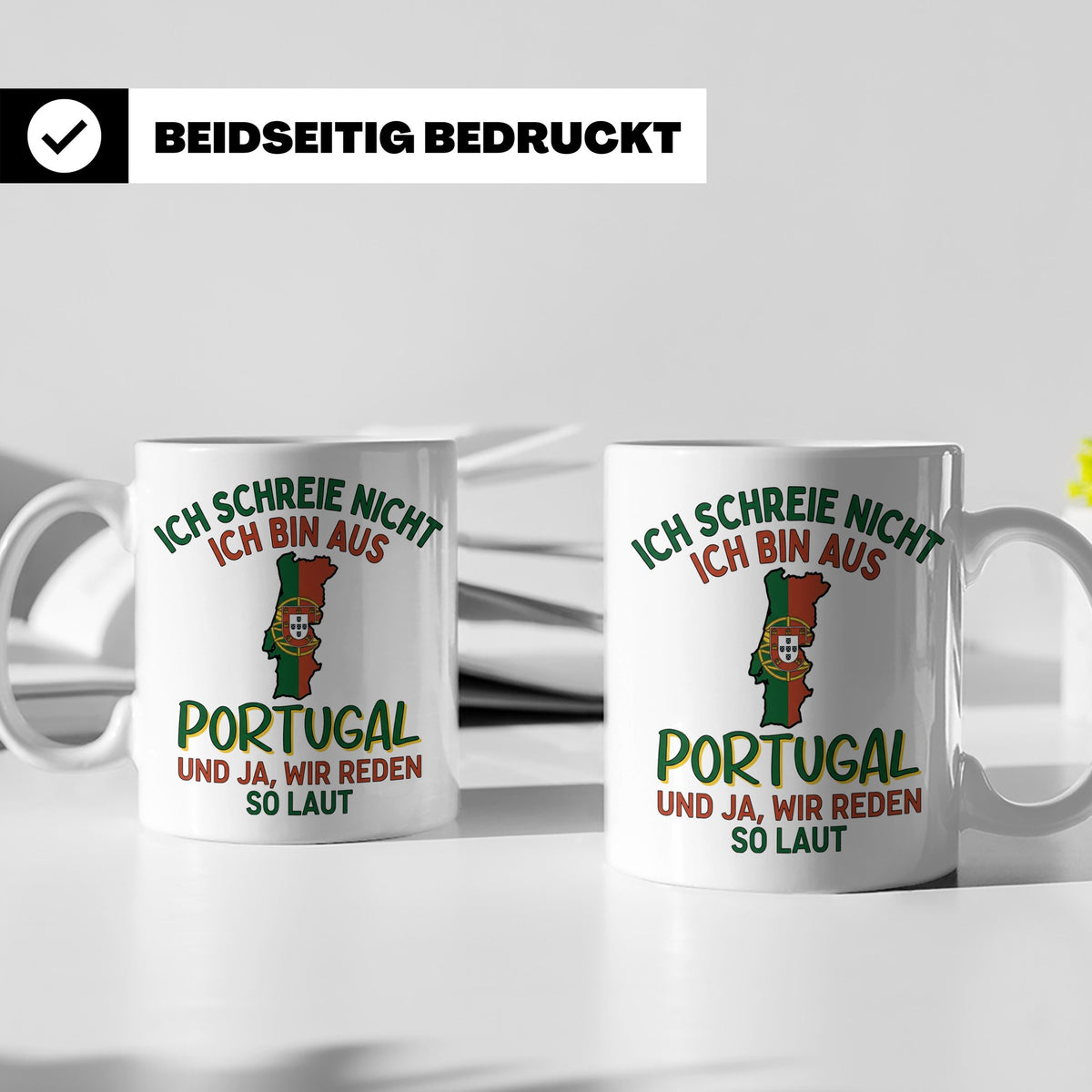 Portugal Tasse Ich schreie nicht lustiger Spruch für Portugi – Weiß [farbe:weiß]
