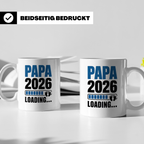 Papa 2026 Loading Tasse werdender Vater Geschenkidee Babypar – Weiß [farbe:weiß]