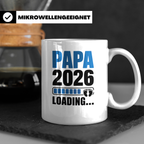 Papa 2026 Loading Tasse werdender Vater Geschenkidee Babypar – Weiß [farbe:weiß]