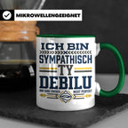 Sympathisch Ty Debilu Tasse, Lustiger Spruch Becher, Sarkasm – Grün [farbe:grün]