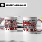 Türke Tasse mit Spruch Ich kann nicht ruhig bleiben, lustige – Rosa [farbe:rosa]